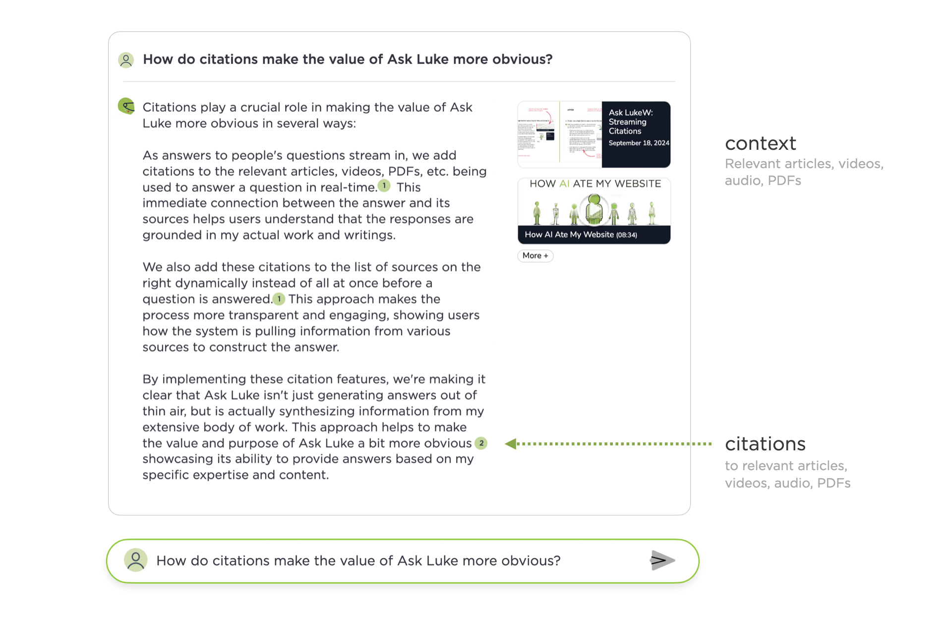 Context Management UI in AI Products