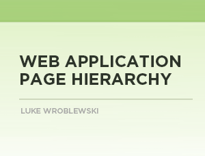 Web Application Page Hierarchy