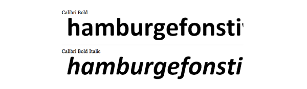 Calibri rounded sans serif font