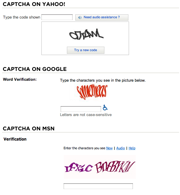 CAPTCHAs
