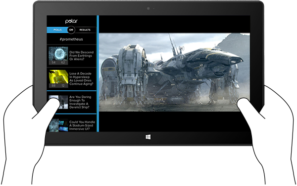 Polar Companion Web experience on Microsoft Surface