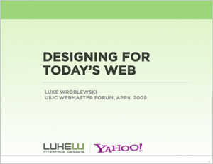 Designing Today's Web