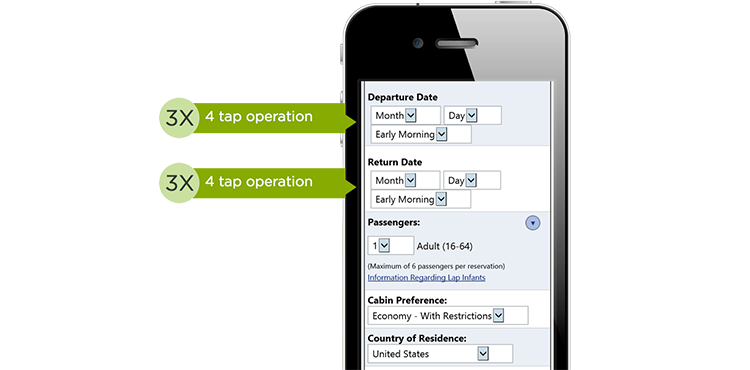 dropdowns for collecting dates