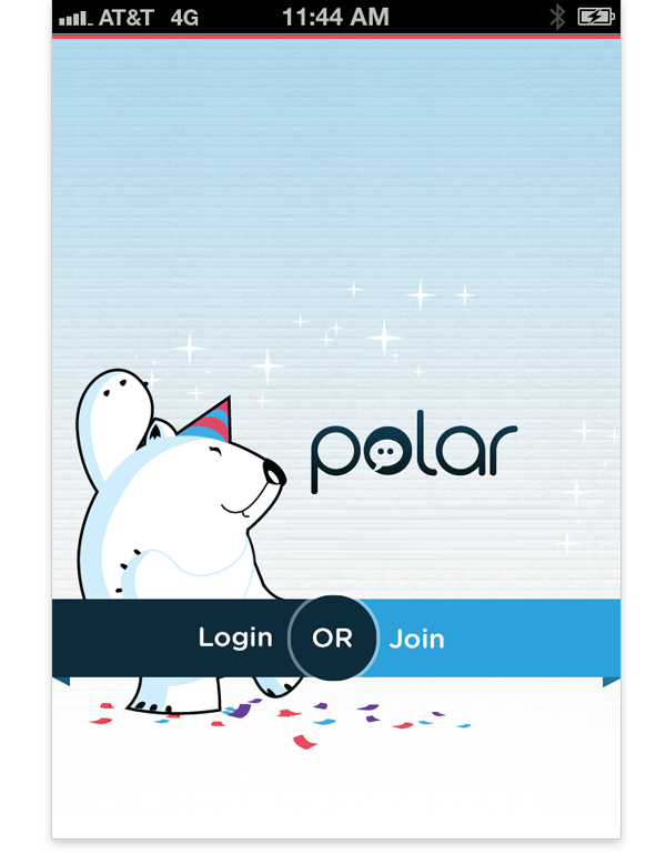 Polar Login Join page