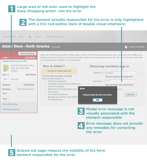 Adobe Web Form error