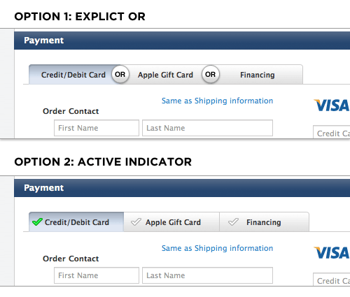 Mutually Exclusive Input Groups in Web Forms