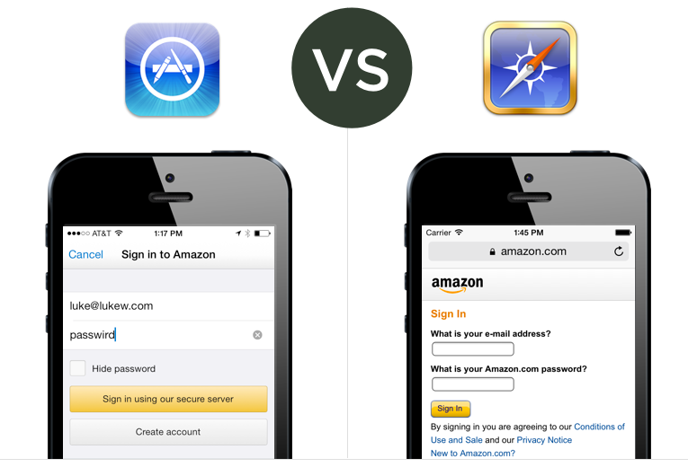 Web Vs. Native  password fields