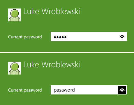 Show Password on Windows 8
